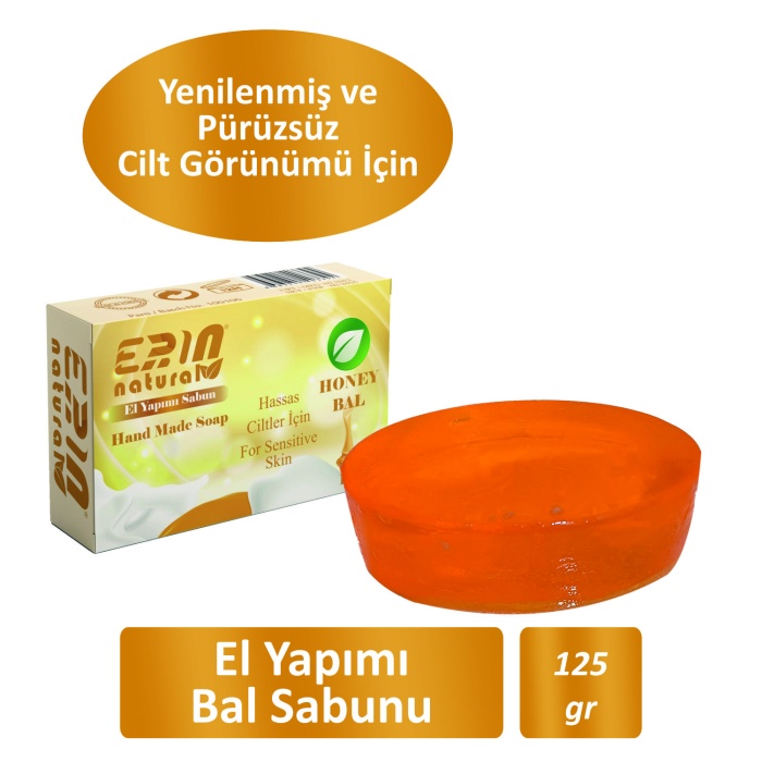 4 Adet Natural El Yapımı Balı Sabun 125 gr