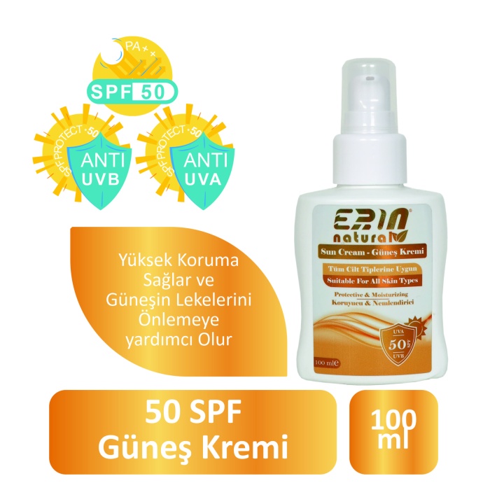 Erin Natural Güneş Kremi 50 SPF 100 ml