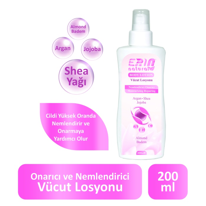 Erin Natural Nemlendirici ve Onarıcı Vücut Losyonu 200 ml