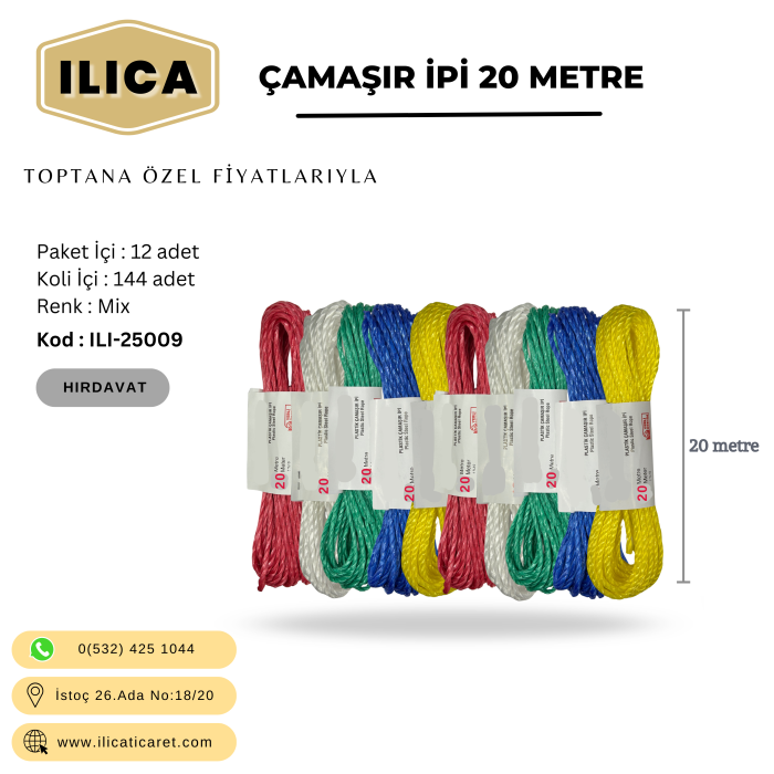 ÇAMAŞIR İPİ 20 METRE