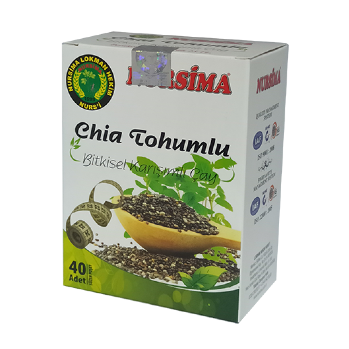 Chia Tohumlu Bitkisel Karışımlı Çay 40 lı Süzen Poşet