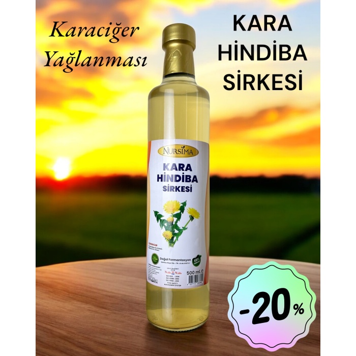 Kara Hindiba Sirkesi 500 ml