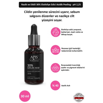 %30 Azelaik Asit Yatıştırıcı Ve Leke Karşıtı Serum - 30ml