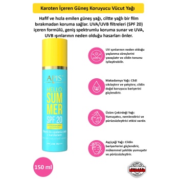 Güneş Kremi  - Karotenli SPF 20 - 150ml