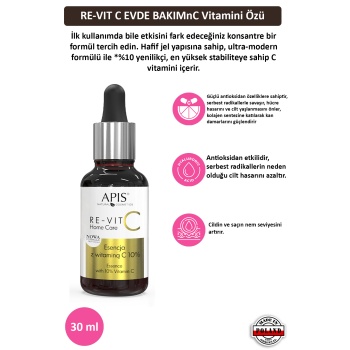 RE-VIT C EVDE BAKIM C Vitamini Özü YENİ FORMÜL - 30 ml