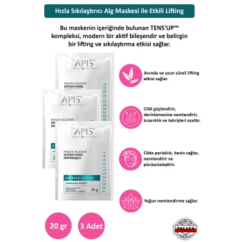 Ekspres Lifting - Alg Maskesi - 3 Adet - 20gr