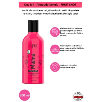 Duş Jeli - Ahududu Kokulu - FRUIT SHOT - 500 Ml