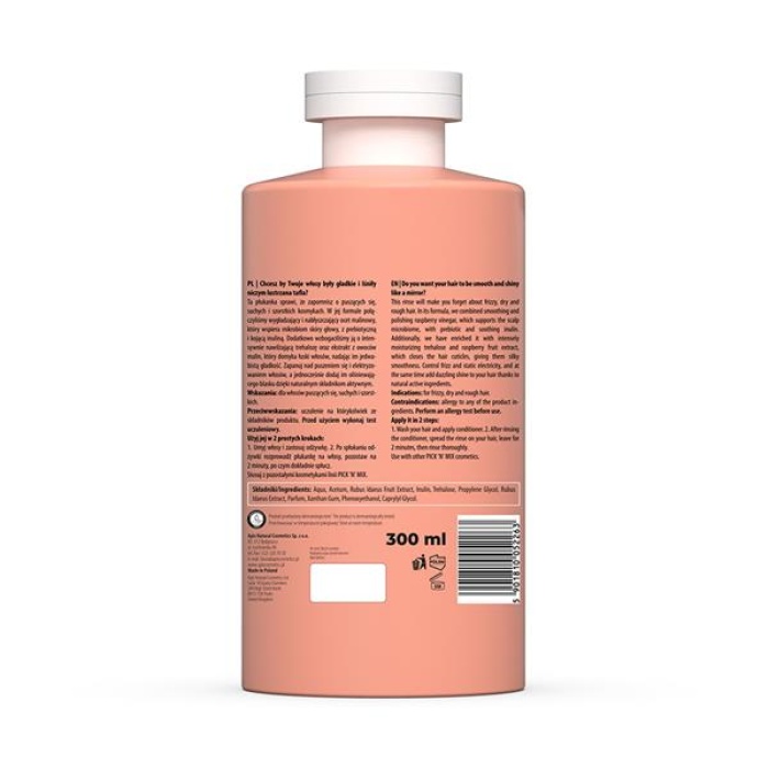 PICKNMIX Pürüzsüzleştirici Ahududu Sirkesi Saç Durulama Suyu - 300 ML