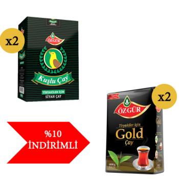 ÖZGÜR 2x500 GR KUŞLU + 2x1000 GR ÖZGÜR GOLD (%10 İndirimli)