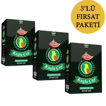 ÖZGÜR Kuşlu Çay 500 Gr x 3 Adet