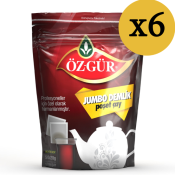 ÖZGÜR Jumbo Demlik Poşet 50*20 Gr x 6 Adet (1 Koli)