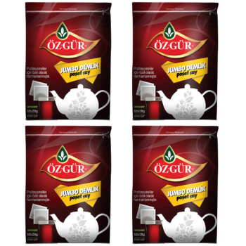 ÖZGÜR Jumbo Demlik Poşet 50*20 Gr x 4 Adet