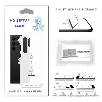 Omix X700 - Nano Full Arka Kaplama Ultra İNCE Esnek Hd Şeffaf