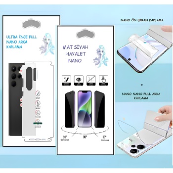 Omix X700 - NANO Ekran Koruyucu HAYALET + NANO Arka Kaplama SET Ultra İnce Esnek