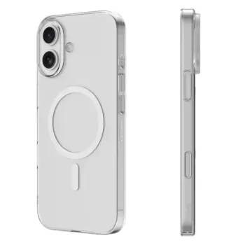 İphone 16 Uyumlu Uyumlu Şeffaf Silikon Kılıf Kablosuz Şarj Destekli