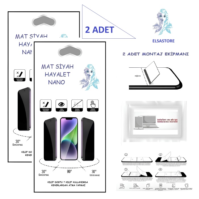 Omix X700 Nano Ekran Koruyucu 2 Adet Ultra İNCE Esnek MAT HAYALET