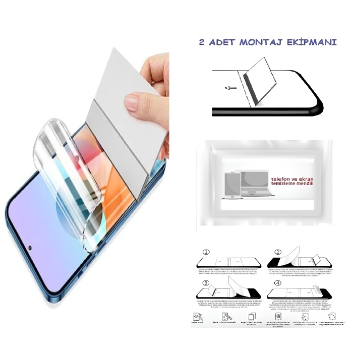 Omix X700 HAYALET Nano Ekran Koruyucu + FULL Arka Kaplama Ultra İNCE Esnek Hd Şeffaf