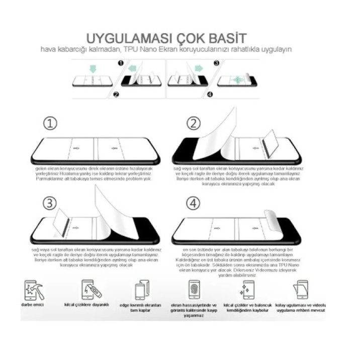 Huawei MATE XS Nano Ekran Koruyucu Ultra İNCE Esnek Hd Şeffaf