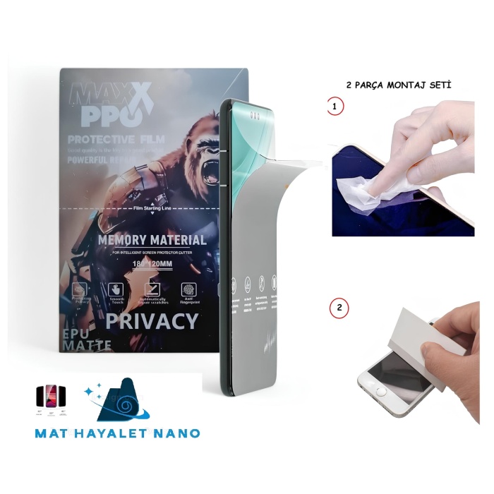 Tekno SPARK 8P NANO Ekran Koruyucu Esnek ULTRA İnce - MAXXPRO - MAT HAYALET