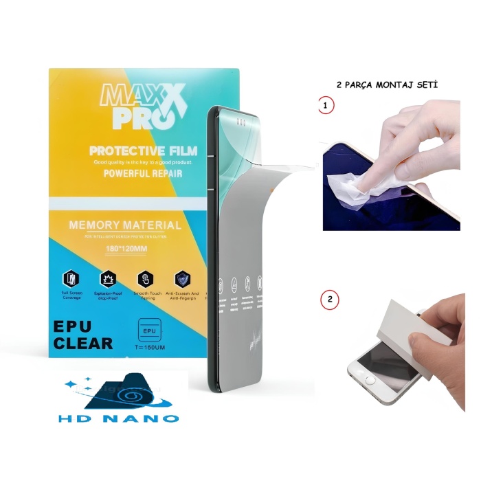 Omix X5 NANO Ekran Koruyucu Esnek ULTRA İnce - MAXXPRO - HD ŞEFFAF
