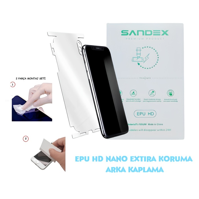 Xiaomi 17 PRO MAX Full Nano Arka Kaplama Esnek ULTRA İnce - SANDEX - EPU HD