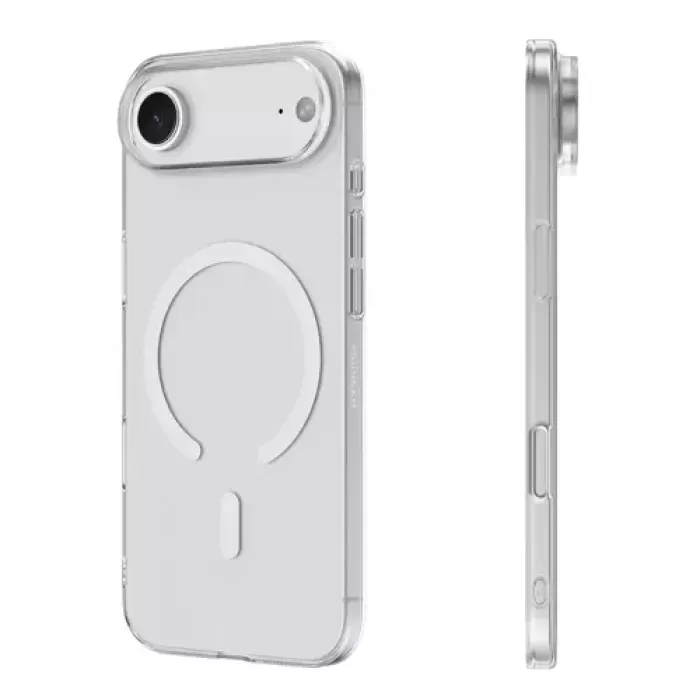 İphone 17 Air Uyumlu Şeffaf Silikon Kılıf Kablosuz Şarj Destekli