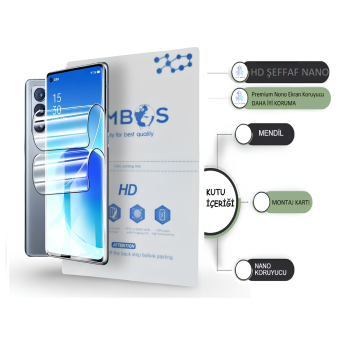 HONOR 400 PRO NANO Ekran Koruyucu ŞEFFAF HD ULTRA İnce Esnek - Umbos