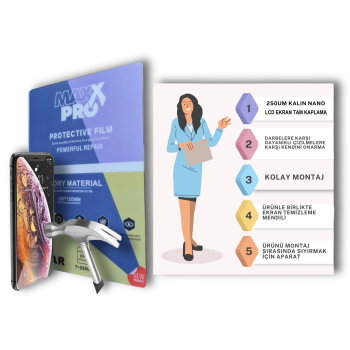 Google Pixel 6 NANO Ekran Koruyucu Şeffaf Hd Esnek 250UM Kalın - MAXXPRO
