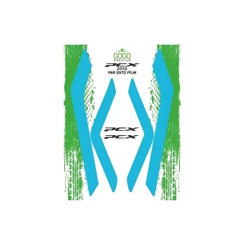 HONDA PCX 2025 UYUMLU FAR ÜSTÜ FİLM MAVİ