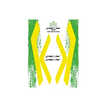 HONDA PCX 2025 UYUMLU FAR ÜSTÜ FİLM SARI