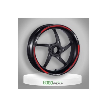 M POWER KIRMIZI HONDA PCX UYUMLU 1 SET JANT ŞERİDİ