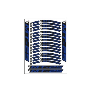 Mavi Baskı Yamaha Mt-25 Uyumlu Jant Şeridi