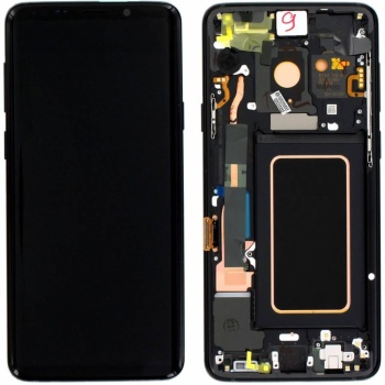 Samsung Galaxy S9 Plus G965 Uyumlu Lcd Ekran Siyah