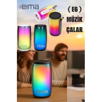 RGB Işıklı Süper Ses Kalitesi Bluetooth Hoparlör E6