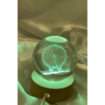 Dönmedolap Işıklı Cam Küre Kod 61