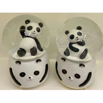 Siyah-Beyaz Panda Kar Küresi Orta Boy