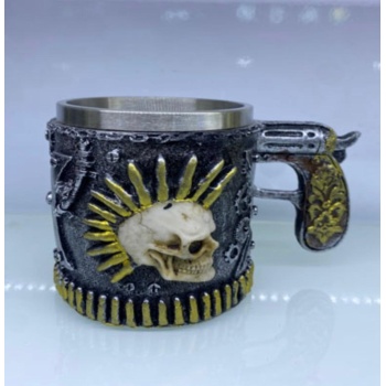 Kuru Kafa Mermi Saç Çelik Kupa Bardak