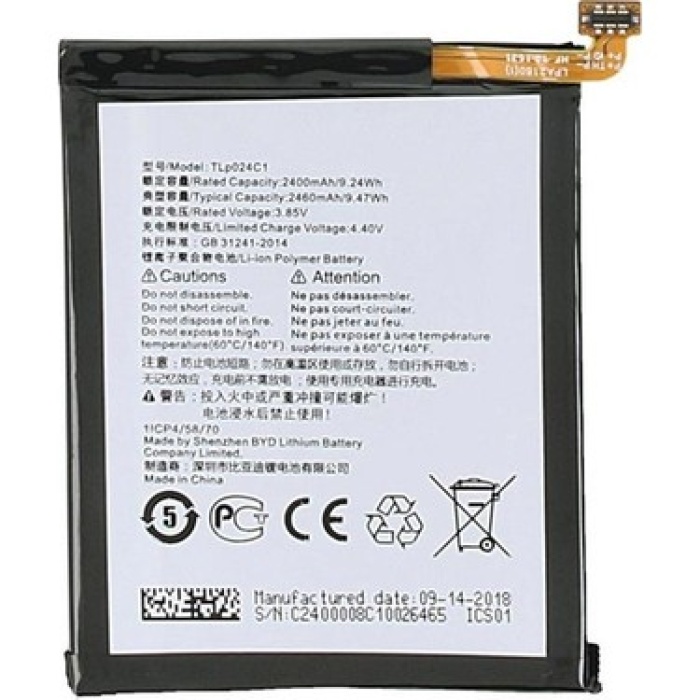 Alcatel Shine Lite Uyumlu Batarya Pil