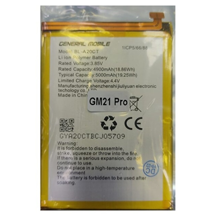 General Mobile GM 21 Pro Uyumlu Batarya Pil