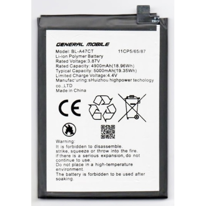 General Mobile GM 23 Uyumlu Batarya Pil