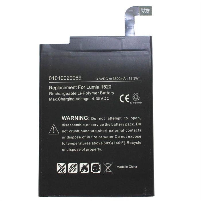 Nokia Lumia 1520 BV-4BW Uyumlu Batarya Pil