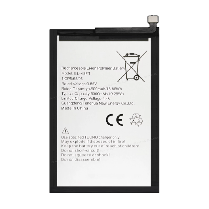 Tecno Spark 8 Pro Uyumlu Batarya Pil