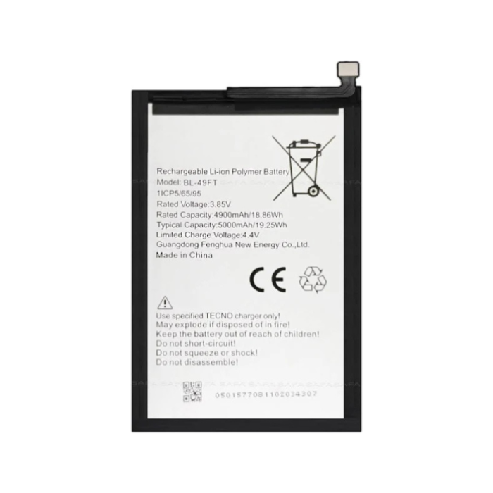 Tecno Spark Go 2024 Uyumlu Batarya Pil