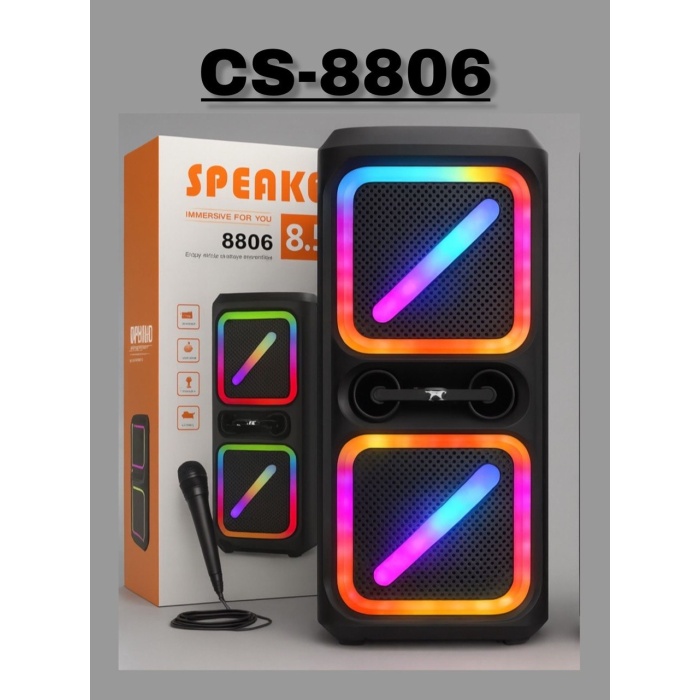 Rgb Işıklı Speaker Hoparlör CS-8806