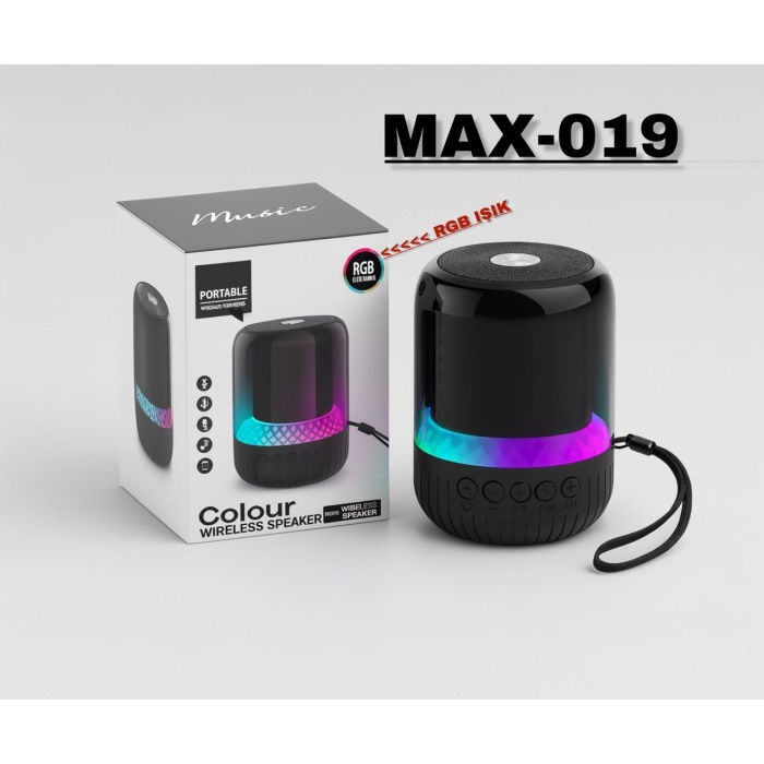 Rgb Işıklı Süper Ses Kalitesi Mini Speaker MAX-019