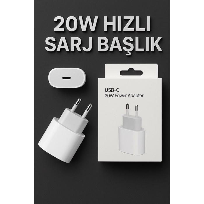 20W Hızlı Şarj Başlığı USB-C