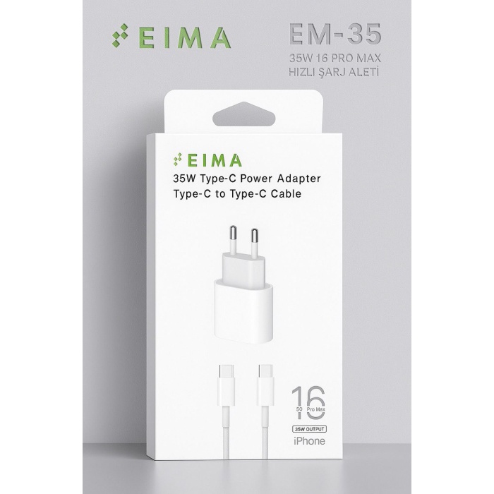 35W 16 Pro Max Hızlı Şarj Aleti Type-C To Type-C