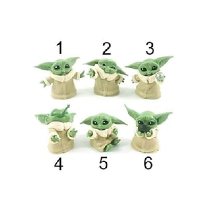 Mini Baby Yoda Figür 6 Adet
