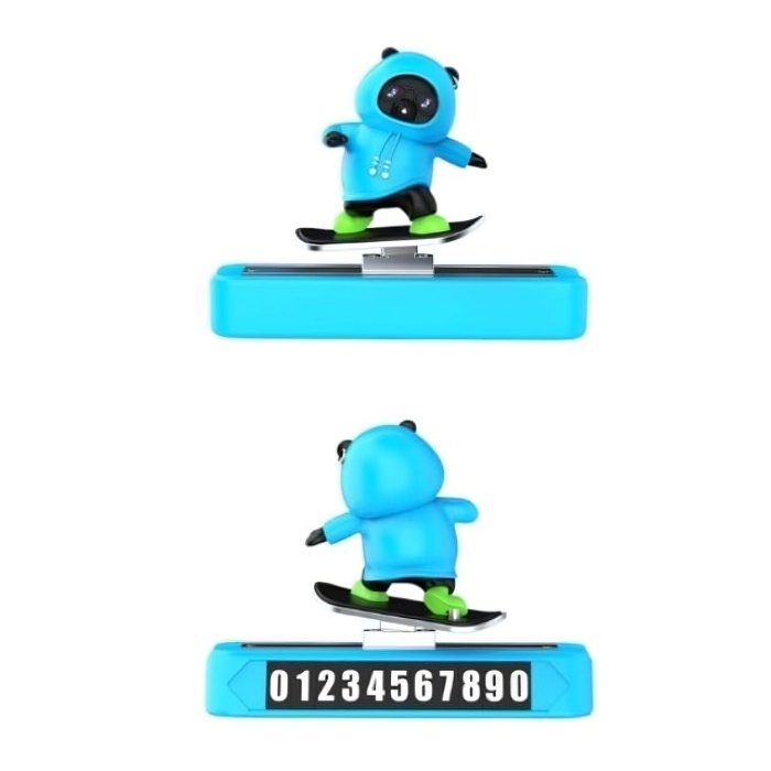 Hareketli Kayan Figür Kaykay Numaratör Oto Araç Kaykay Numaratör Torpido Üstü Numaralık