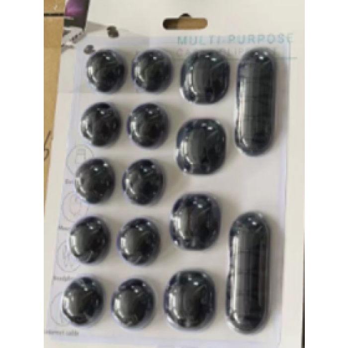 Yapışkanlı Kablo Sabitleyici Düzenleyici 16lı Paket